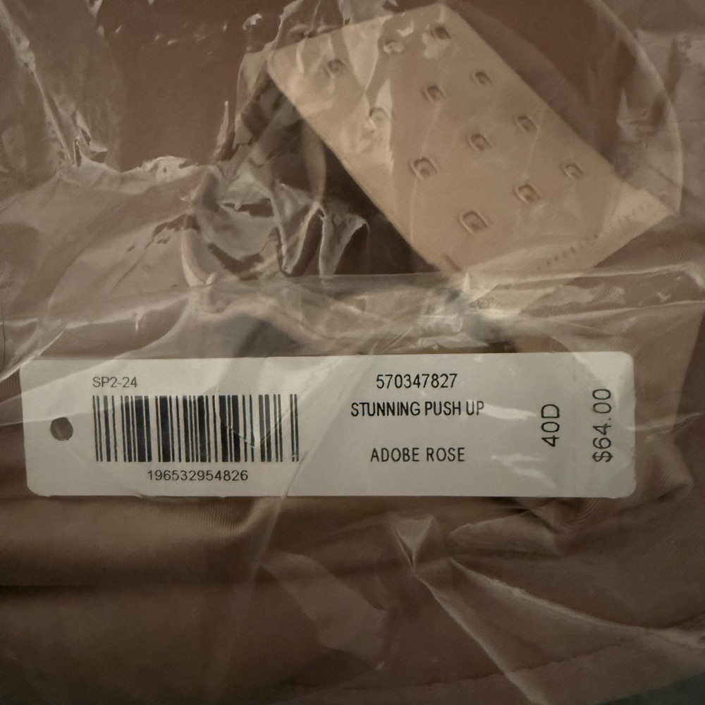 NWT Soma "Stunning Push Up Plunge Bra" in Adobe Rose, size 40D - Picture 8 of 8